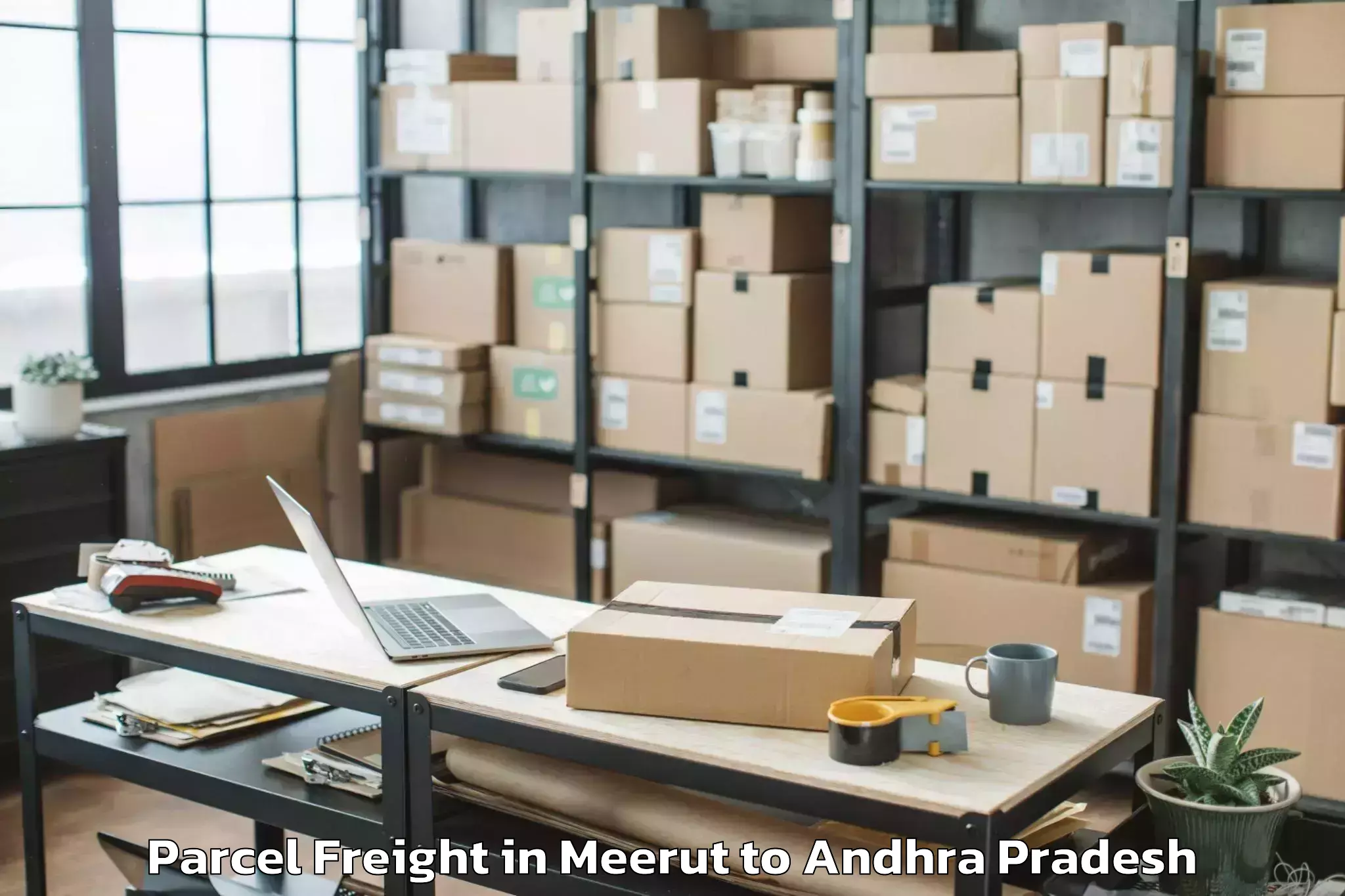 Book Meerut to Nambulipulikunta Parcel Freight